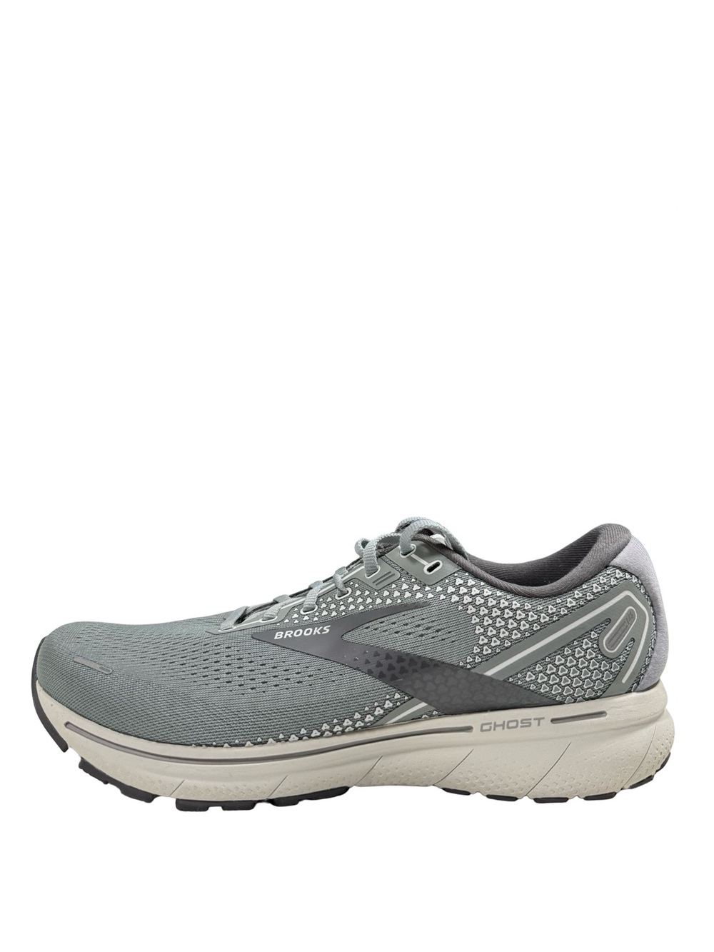 Brooks Ghost 14 1103691D067 Alloy Oyster Gray Running Shoes Mens Sz 11.5 2E Wide - Picture 7 of 12